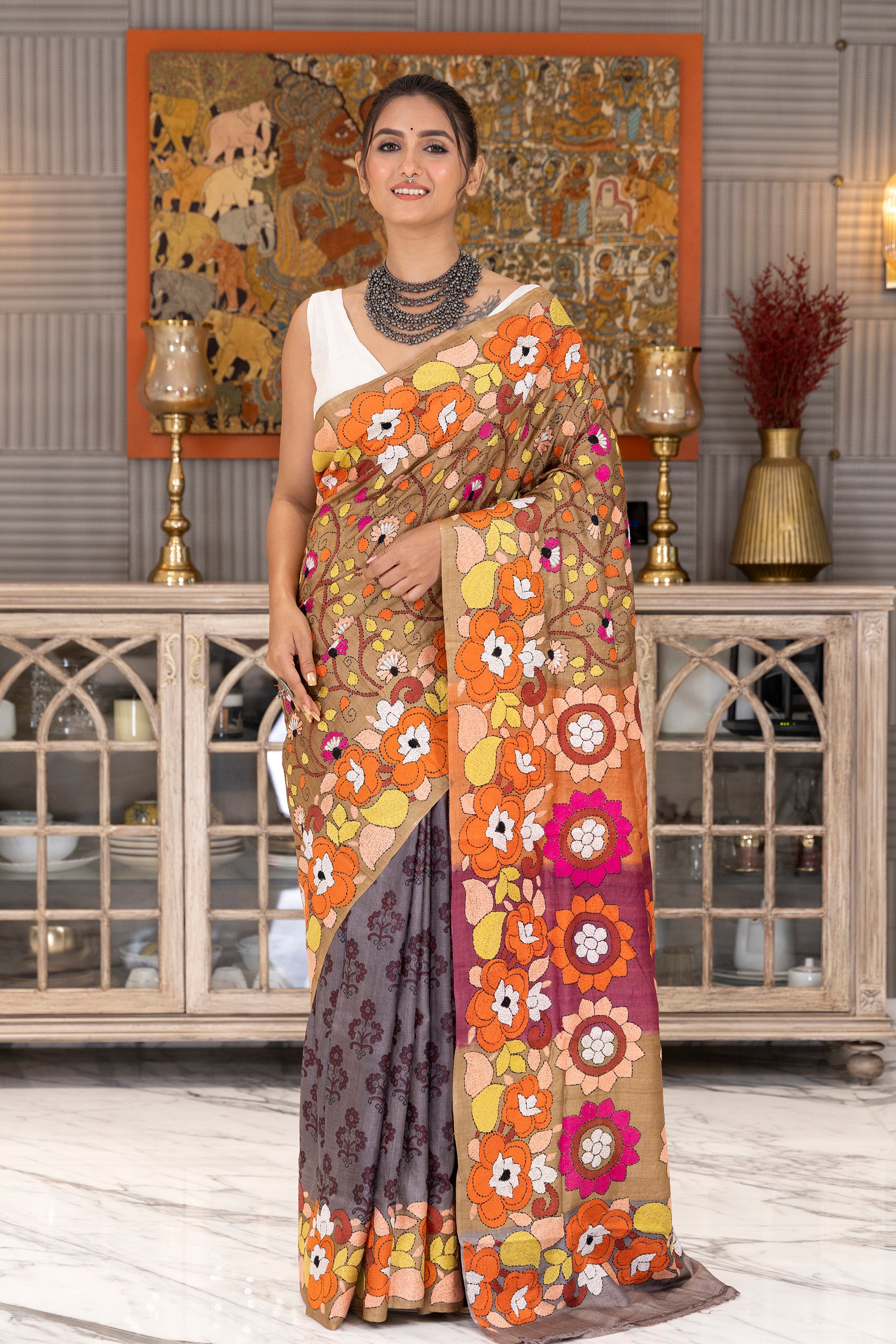 Tussar Hand Kantha